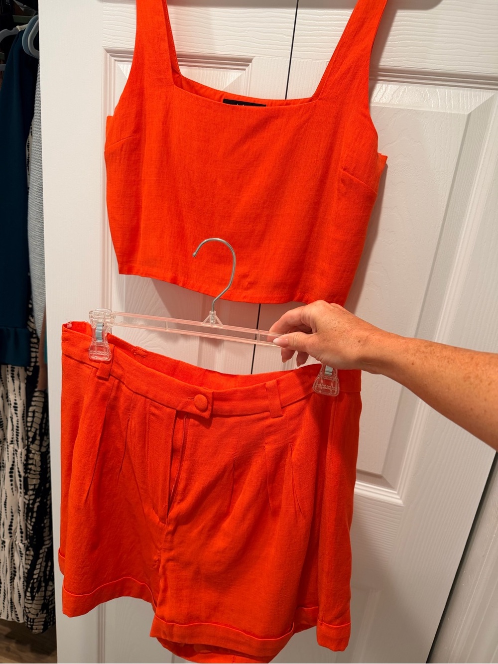 Women's Red Orange set